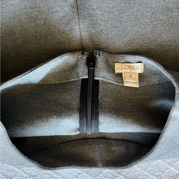 J. Crew color block grey and black short sleeves crew neck dress - Picture 2 of 6